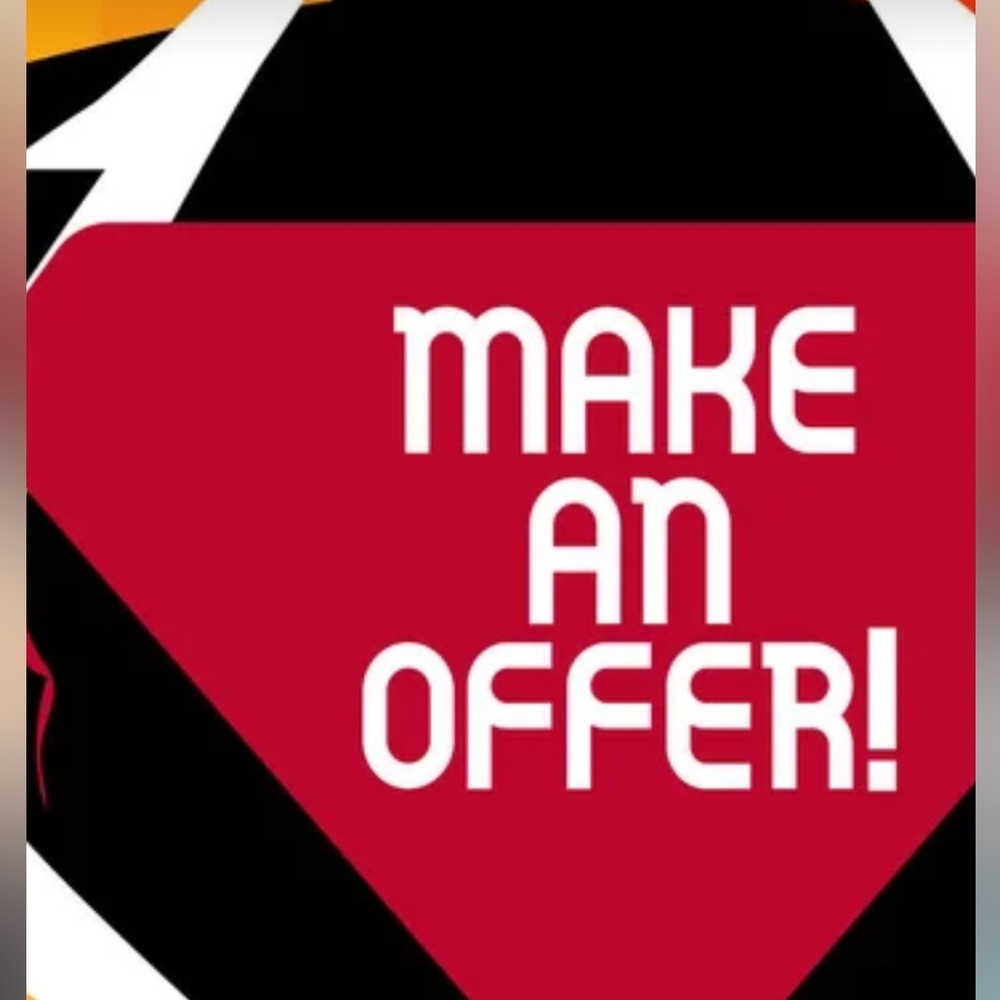 Red 'Make An Offer' Graphic Sign